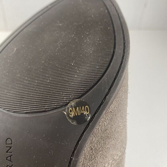 Lucky Brand Ankle Boot, Women's Folley Light Taupe Suede Leather Ankle Boot Sz 9 - Picture 9 of 16